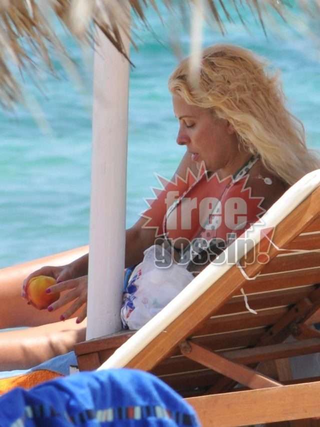Διάσημοι – διατροφή! Η Μενεγάκη καθαρίζει γιαρμάδες στην ξαπλώστρα